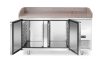 Pizzahűtő asztal gránit munkafelülettel, 2 ajtós, Arktic, 250L, Gránit, 230V/250W, 1510x800x(H)875mm