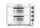 Kétszintes pizzasütő 3000W, HENDI, Ezüst, 230V/3000W, 580x560x(H)435mm