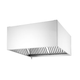   Falra szerelhető páraelszívó, csavarokkal rögzíthető, HENDI, Ezüst, 1205x1000x(H)450mm, Téglalap alakú