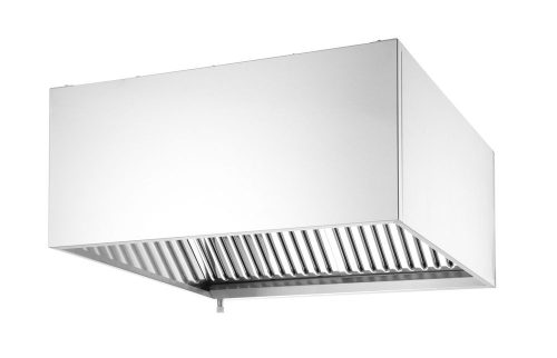 Falra szerelhető páraelszívó, csavarokkal rögzíthető, HENDI, Ezüst, 1205x1000x(H)450mm, Téglalap alakú