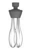 Beállítás: Stiftmixer 350 változtatható sebességgel + habverővel + falra szerelhető tartóval, HENDI, Kitchen Termékcsalád, Fekete, 230V/350W, 110x324x(H)816mm
