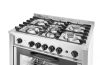Gáztűzhely - 5 égőfej elektromos sütővel, HENDI, Kitchen Line, Ezüst, 230V/2900W, 14,3kW, 900x653x(H)900mm