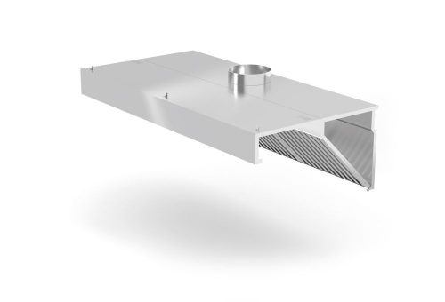 Falra szerelhető páraelszívó, hajlított, HENDI, Profi Line, világítás nélkül, 1200x700x(H)450mm