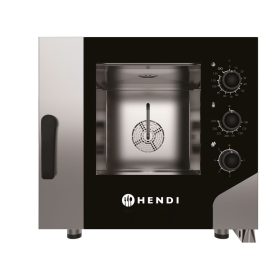   Hőlégbefúvásos gőzsütő VEZÉRLÉS 5x GN 1/1, HENDI, GN 1/1, 400V/7800W, 730x855x(H)700mm