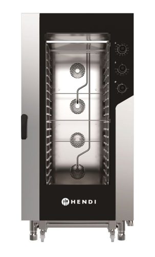 Hőlégbefúvásos gőzsütő VEZÉRLÉS 5x GN 1/1, HENDI, GN 1/1, 400V/7800W, 730x855x(H)700mm