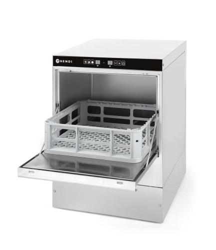 Pohár mosogatógép 40x40 - elektronikus vezérlés, HENDI, 230V/2800W, 470x510x(H)710mm