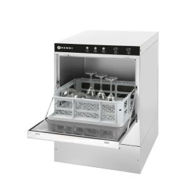   Pohár mosogatógép 40x40, elektromechanikus vezérlés, HENDI, 230V/2800W, 470x510x(H)710mm