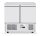 Kétajtós hűtött munkaasztal Kitchen Line 300L, Arktic, 230V/220W, 900x700x(H)890mm