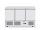 Háromajtós hűtött munkaasztal Kitchen Termékcsalád 380L, Arktic, 230V/220W, 1375x700x(H)890mm