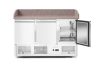 Háromajtós pizza munkaasztal hűtővitrinnel 380+40L, Arktic, 254L, 230V/400W, 1400x700x(H)1491mm