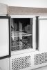 Háromajtós pizza munkaasztal hűtővitrinnel 380+40L, Arktic, 254L, 230V/400W, 1400x700x(H)1491mm