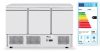 Háromajtós pizza munkaasztal hűtővitrinnel 380+40L, Arktic, 254L, 230V/400W, 1400x700x(H)1491mm