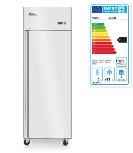 Fagyasztószekrény egyajtós Profi Termékcsalád 670L, Arktic, Profi Line, GN 2/1, 230V/600W, 730x800x(H)2096mm