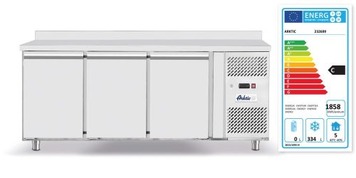 Fagyasztós pult, 3 ajtós, 420L., Arktic, Profi Line, GN 1/1, 420L, 230V/600W, 1796x700x(H)879mm