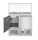 Kétajtós salátahűtő pult üveggel 300L, Arktic, 230V/310W, 912x702x(H)1330mm