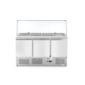   Háromajtós salátahűtő pult üveggel 380L, Arktic, 230V/310W, 1390x702x(H)1330mm
