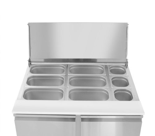 Kétajtós salátahűtő pult 300L, Arktic, 230V/310W, 912x702x(H)888mm