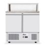 Kétajtós pizza munkaasztal 300L, Arktic, 230V/310W, 900x700x(H)1110mm