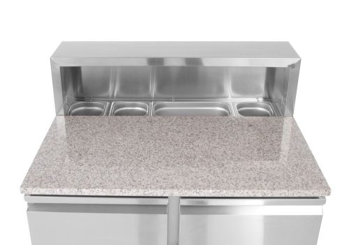 Kétajtós pizza munkaasztal 300L, Arktic, 230V/310W, 900x700x(H)1110mm