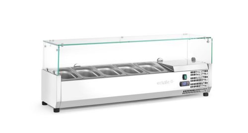 Pultra helyezhető feltéthűtő GN 1/4, Arktic, 5x GN 1/4, 230V/180W, 1205x335x(H)460mm