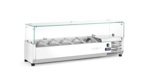 Pultra helyezhető feltéthűtő GN 1/4, Arktic, 5x GN 1/4, 230V/180W, 1205x335x(H)460mm