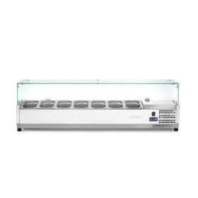   Pultra helyezhető feltéthűtő GN 1/4, Arktic, 7x GN 1/4, 230V/180W, 1505x335x(H)460mm