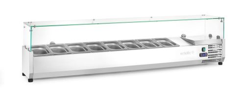 Pultra helyezhető feltéthűtő GN 1/4, Arktic, 8x GN 1/4, 230V/180W, 1805x335x(H)460mm