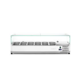   Pultra helyezhető feltéthűtő GN 1/3, Arktic, 6x GN 1/3, 230V/180W, 1405x420x(H)456mm