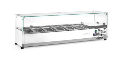 Pultra helyezhető feltéthűtő GN 1/3, Arktic, 6x GN 1/3, 230V/180W, 1405x420x(H)456mm