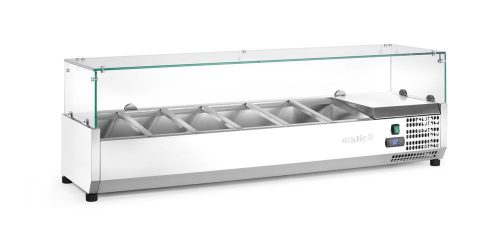 Pultra helyezhető feltéthűtő GN 1/3, Arktic, 6x GN 1/3, 230V/180W, 1405x420x(H)456mm