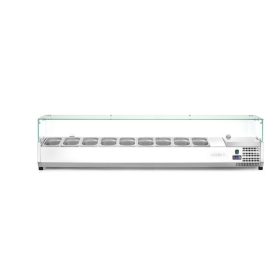   Pultra helyezhető feltéthűtő GN 1/3, Arktic, 9x GN 1/3, 230V/180W, 2005x420x(H)456mm