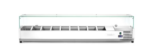 Pultra helyezhető feltéthűtő GN 1/3, Arktic, 9x GN 1/3, 230V/180W, 2005x420x(H)456mm