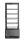 Bemutató vitrin 98L, Arktic, Fekete, 230V/210W, 444x397x(H)1100mm