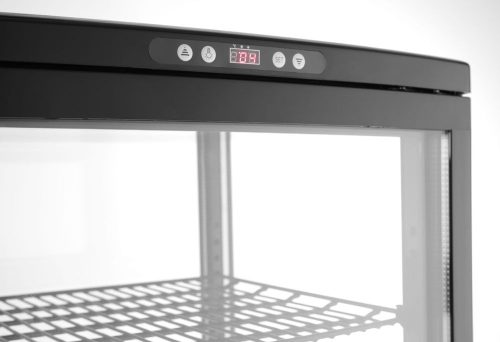Bemutató vitrin 270L, Arktic, Fekete, 230V/290W, 556x526x(H)1913mm