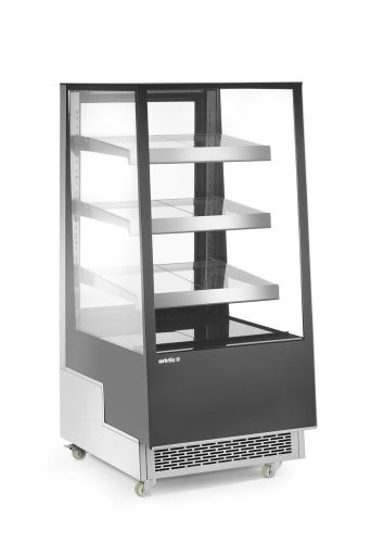 Bemutató vitrin 3 döntött polccal, Arktic, 300L, 230V/480W, 650x833x(H)1460mm