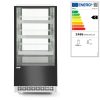 Bemutató vitrin 3 döntött polccal, Arktic, 300L, 230V/480W, 650x833x(H)1460mm