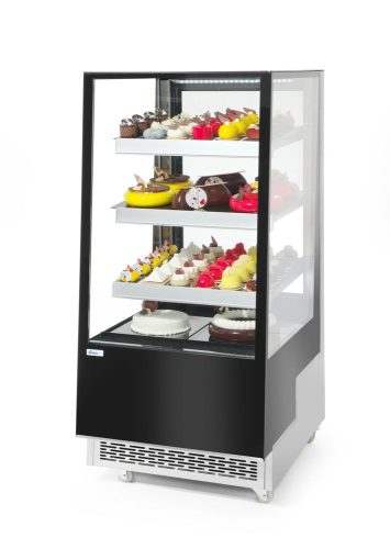 Bemutató vitrin 3 döntött polccal, Arktic, 300L, 230V/480W, 650x833x(H)1460mm