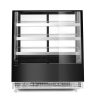 Bemutató vitrin 3 döntött polccal, Arktic, 650L, Fekete, 230V/490W, 1200x833x(H)1460mm