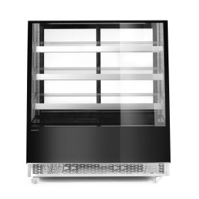   Bemutató vitrin 3 döntött polccal, Arktic, 650L, Fekete, 230V/490W, 1200x833x(H)1460mm