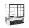 Bemutató vitrin 3 döntött polccal, Arktic, 650L, Fekete, 230V/490W, 1200x833x(H)1460mm