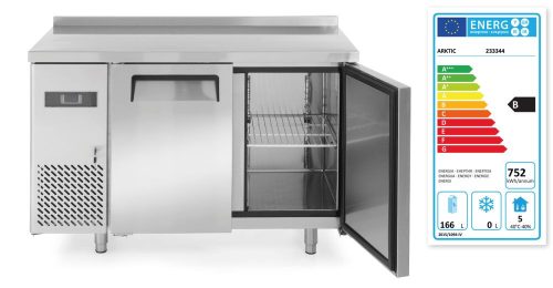 Kétajtós hűtött munkaasztal Kitchen Line 220L, Arktic, Kitchen Line, 166L, 230V/300W, 1200x600x(H)886mm