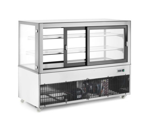 Bemutató vitrin 2 polccal, Arktic, 510L, 230V/490W, 1524x677x(H)1230mm