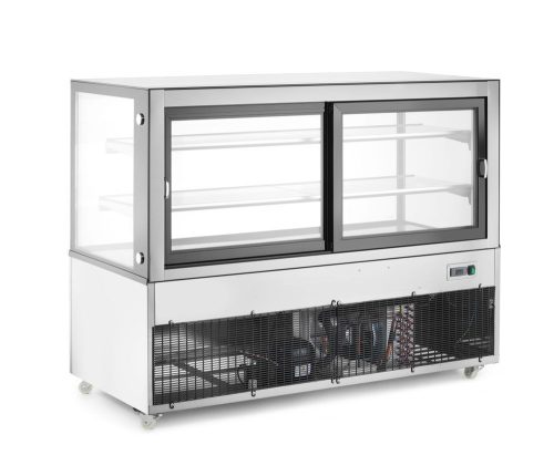 Bemutató vitrin 2 polccal, Arktic, 410L, 230V/490W, 1224x677x(H)1230mm