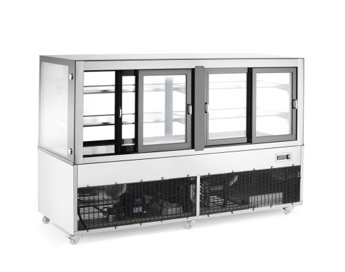 Bemutató vitrin 2 polccal, Arktic, 610L, 230V/500W, 1824x677x(H)1230mm