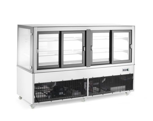 Bemutató vitrin 2 polccal, Arktic, 610L, 230V/500W, 1824x677x(H)1230mm