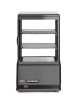 Bemutató vitrin 58L, Arktic, fekete, 230V/170W, 452x406x(H)830mm
