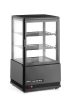 Bemutató vitrin 58L, Arktic, fekete, 230V/170W, 452x406x(H)830mm