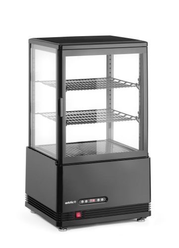 Bemutató vitrin 58L, Arktic, fekete, 230V/170W, 452x406x(H)830mm