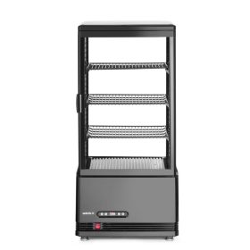   Bemutató vitrin 78L, Arktic, fekete, 230V/170W, 444x397x(H)940mm