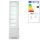 Bemutató vitrin 270L, Arktic, Fehér, 230V/290W, 556x526x(H)1913mm